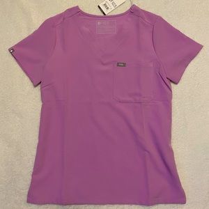Figs Catarina One Pocket scrub top NWT, Iris